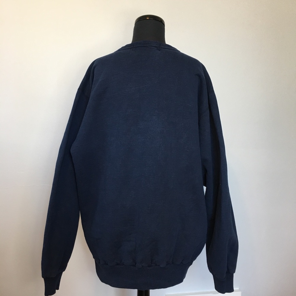 VTG 90s SDI Navy and Suede Bent Creek Golf Course Sweatshirt - Picture 5 of 11